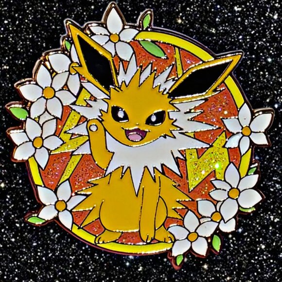 Complete Eeveelution Floral Pokémon Enamel Pin Set – 9 Piece Collector’s Lot - Picture 2 of 11